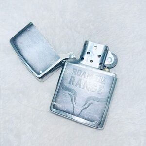 Roam The Range Silver Windproof Flip-Top